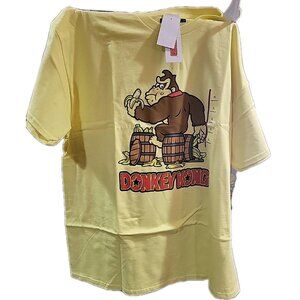 Mens Nintendo Donkey Kong Short Sleeve Graphic T-Shirt Size XL Yellow